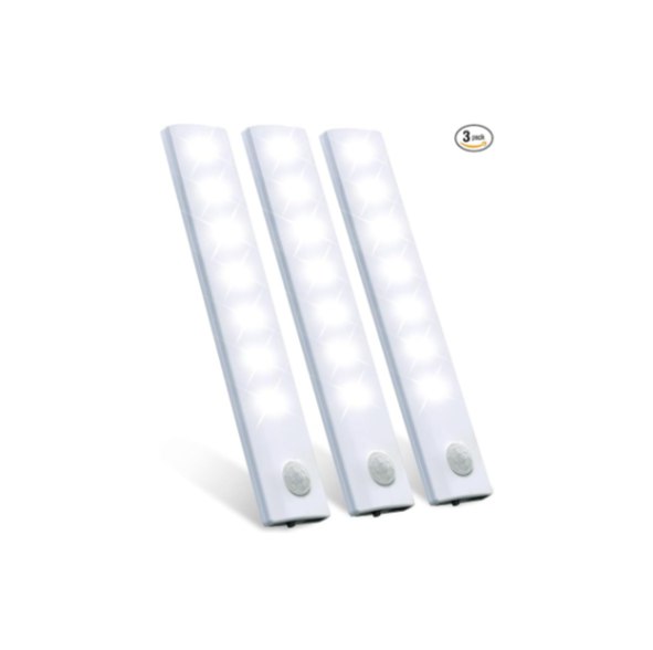 3 Packs of LED Motion Sensor Cabinet Lights