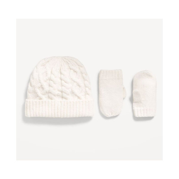 Old Navy Cable-Knit Beanie and Mittens Set