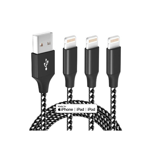 3-Pack iPhone Charger Cable