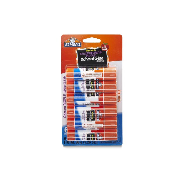 6-Pack Elmer's Disappearing Purple School Glue