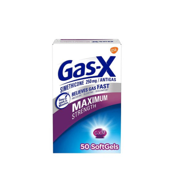Gas-X Maximum Strength Gas Relief Softgels (50 Count)