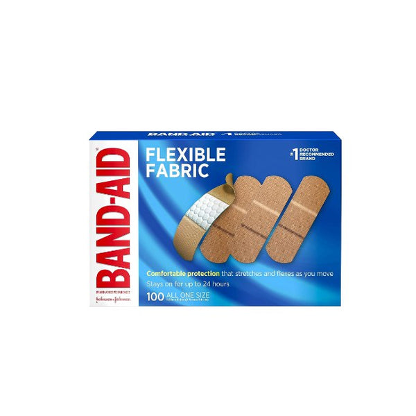 100-Count Band-Aid Brand Flexible Fabric Adhesive Bandages