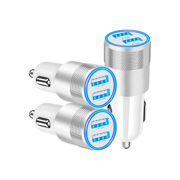 3-Pack USB Car Charger