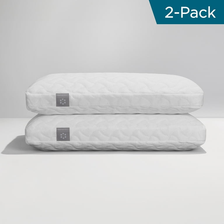 2-Pack Tempur-Pedic Cloud Memory Foam Bed Pillow for Side and Back Sleepers