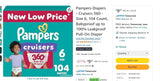 104-Count Pampers Diapers - Size 6