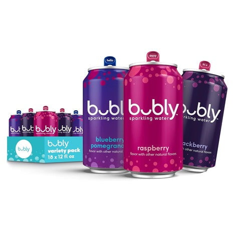 18 Cans of bubly Sparkling Water