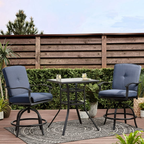 Mainstays Belden Park 3-Piece High Bistro Set (3 Colors)