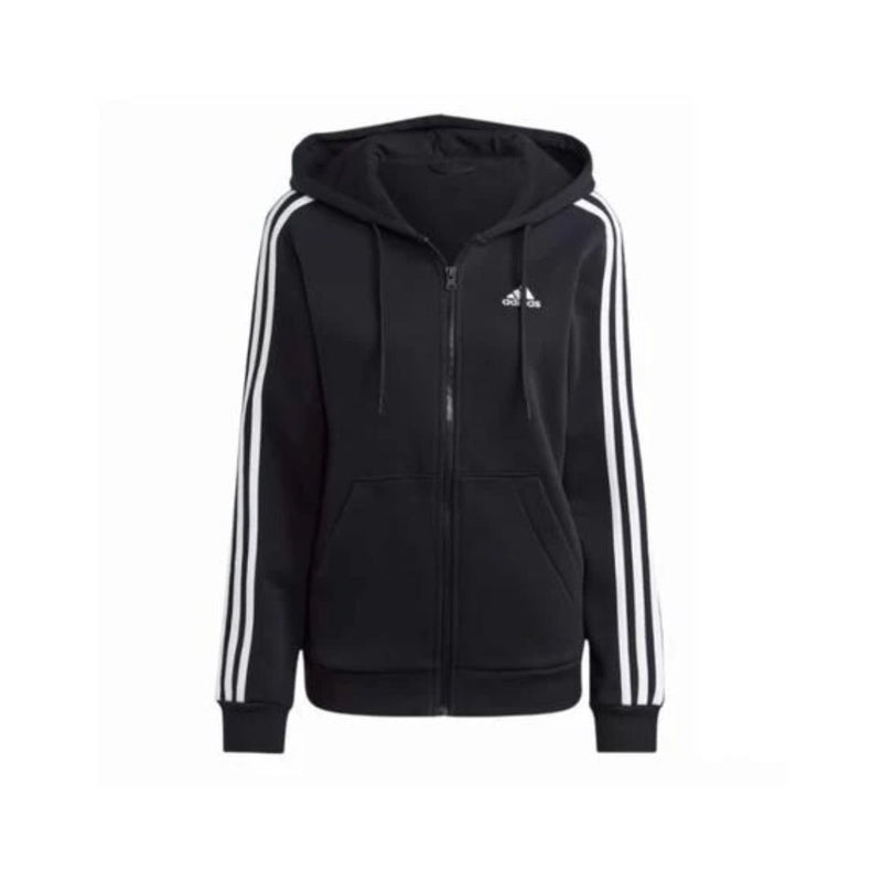 Adidas Women's 3-Stripe Full-Zip Fleece Hoodie