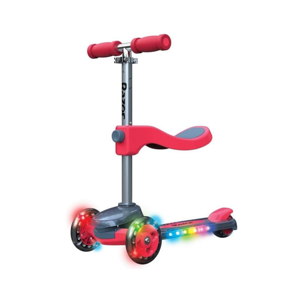 Razor Rollie DLX, 3-Wheel Light-Up 2-in-1 Scooter