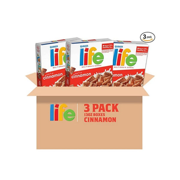 3-Pack Life Breakfast Cereal, Cinnamon