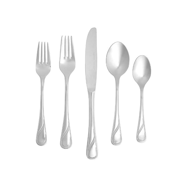 20-Piece Stainless Steel Modern Finish Flatware Set - Service for 4