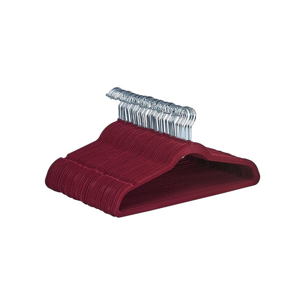 50 Pack Of Amazon Basics Slim Velvet Non-Slip Suit Clothes Hangers