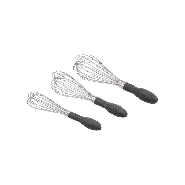 Stainless Steel 3-Piece Wire Whisk Set