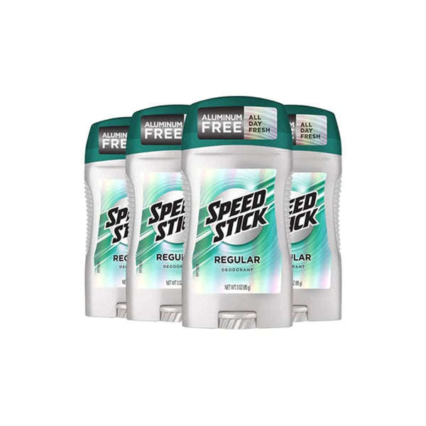 4 Pack Of Speed Stick Men’s Deodorant, Regular, 3 Ounce