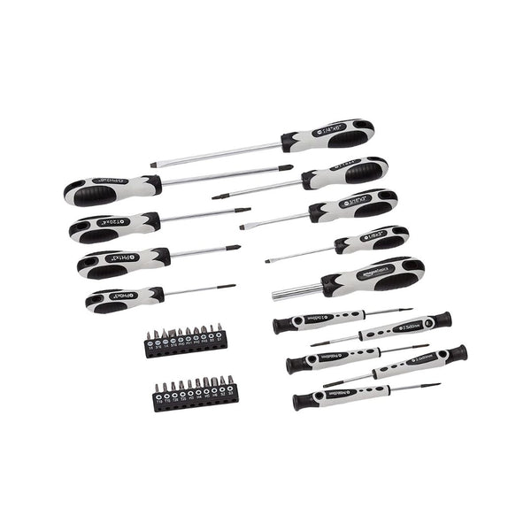 34-Piece Magnetic Tip Screwdriver Set - Slotted, Phillips, Star