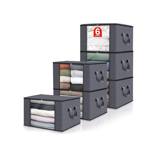 6-Pack Foldable Storage Bags
