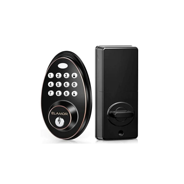 ELAMOR Keyless Entry Door Lock, Smart Door Lock with Keypad