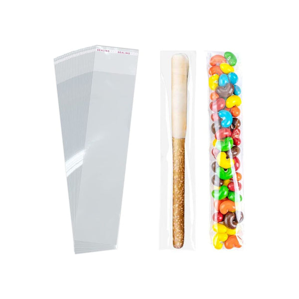 100 Piece Of SureHome 2 x 8 Self Adhesive Sealing Cellophane Bags