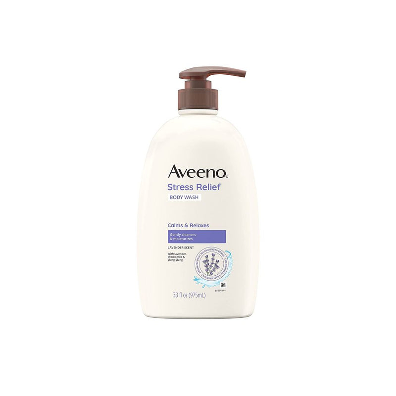 3 Bottles of Aveeno Stress Relief Body Wash
