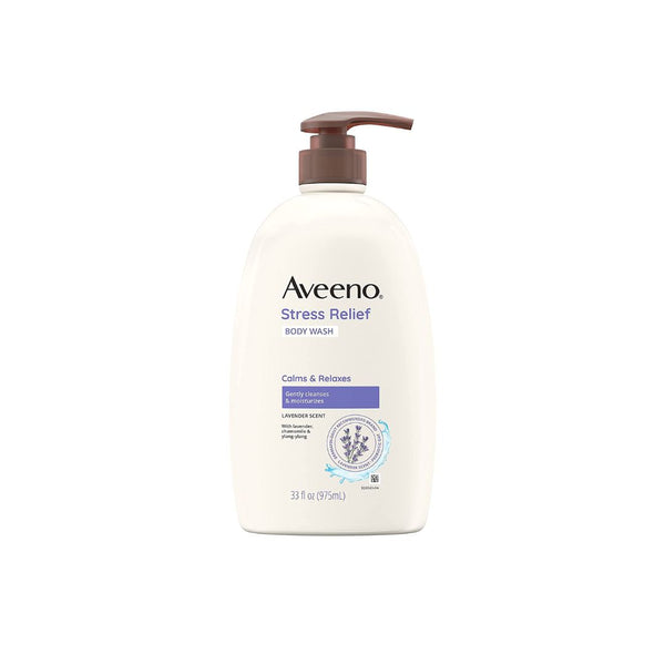 3 Bottles of Aveeno Stress Relief Body Wash
