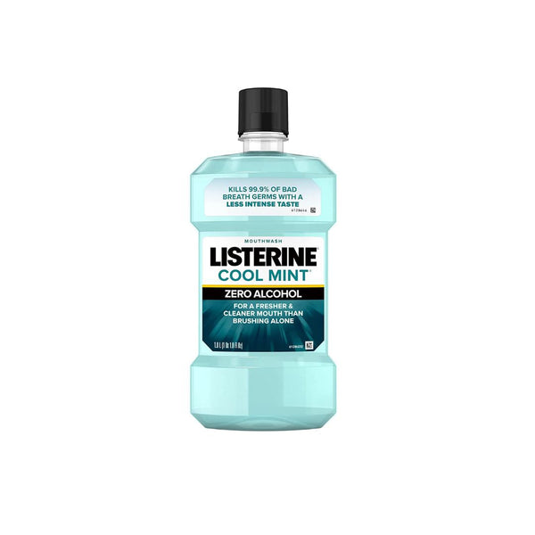 Listerine Zero Alcohol Mouthwash Cool Mint Flavor 1 Liter Bottle