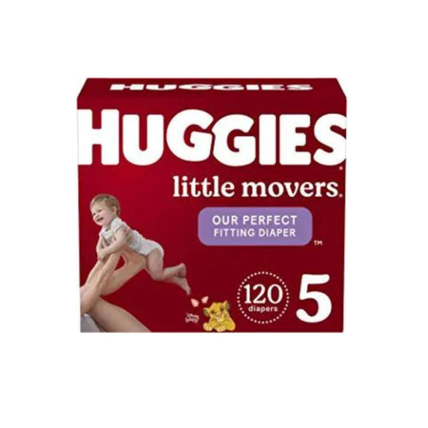 120-Ct Huggies Little Movers Baby Diapers