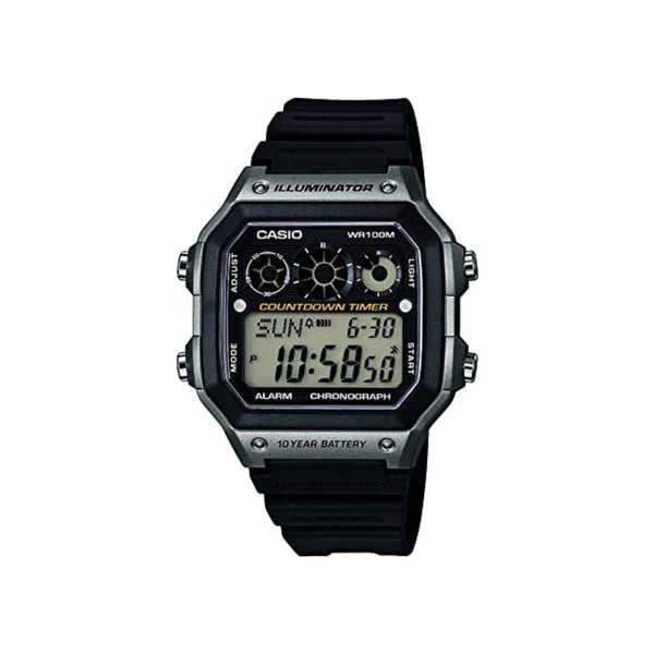 Casio Men's AE-1300WH-8AVCF Illuminator Digital Display Quartz Black Watch