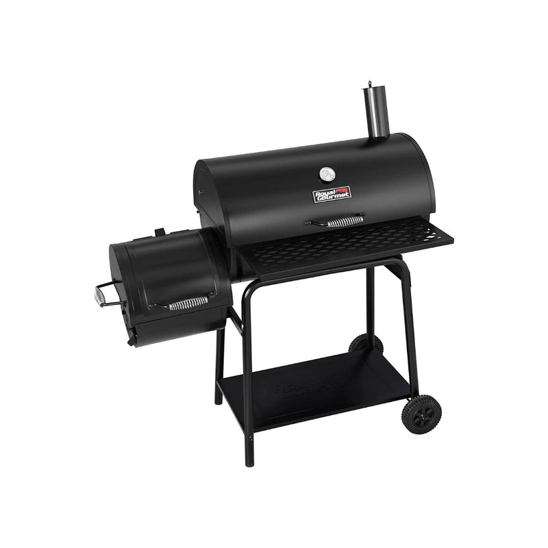 Royal Gourmet Outdoor BBQ Charcoal Grill and Offset Smoker Grill combo