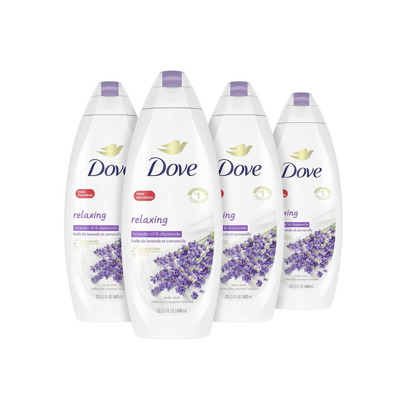 4 Bottles of Dove Body Wash for Softer and Smoother Skin