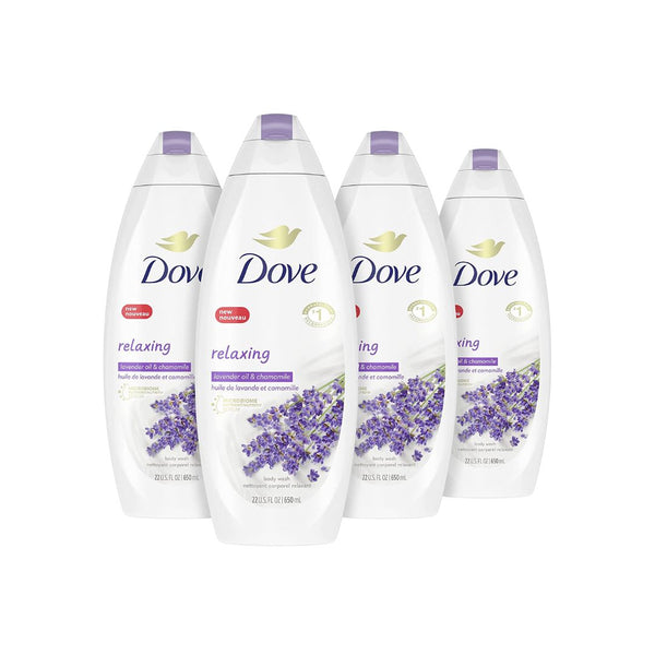 4 Bottles of Dove Body Wash for Softer and Smoother Skin