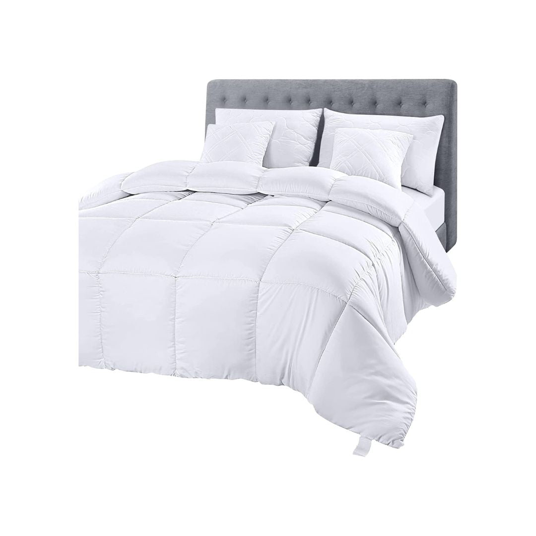 Utopia Bedding Down Alternative Quilted Comforter (Queen, White) simplexdeals
