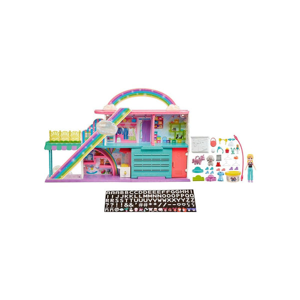 Polly Pocket Playset with 3-Inch Doll, 9 Play Areas