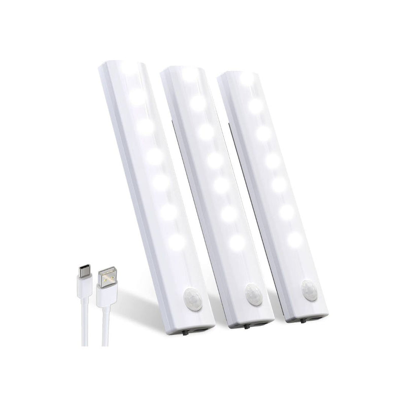 3-Pack LED Motion Sensor Cabinet Light