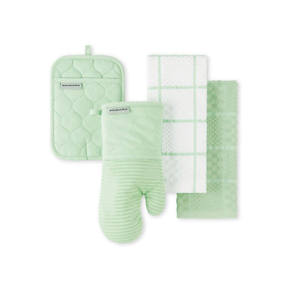 4-Piece KitchenAid Onion Quilt Kitchen Towels, Oven Mitt & Potholder Set (Various Colors)