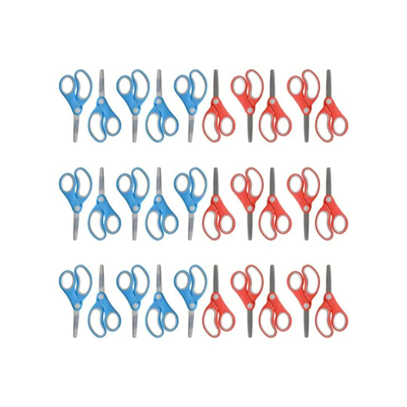30-Pack 5-Inch Westcott Right- and Left-Handed Blunt Tip Kids' Scissors