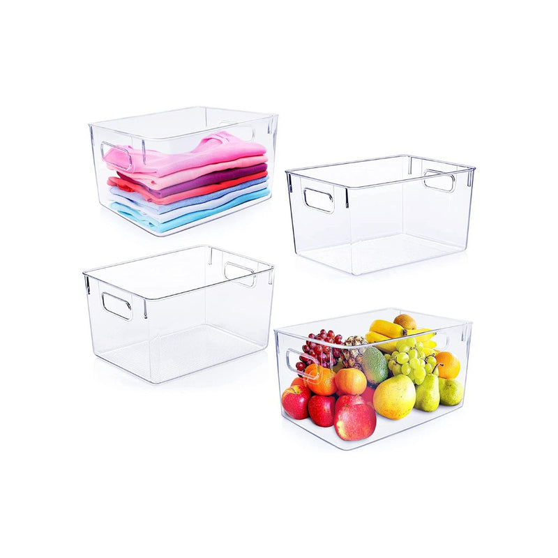 Clear Plastic Storage Bins