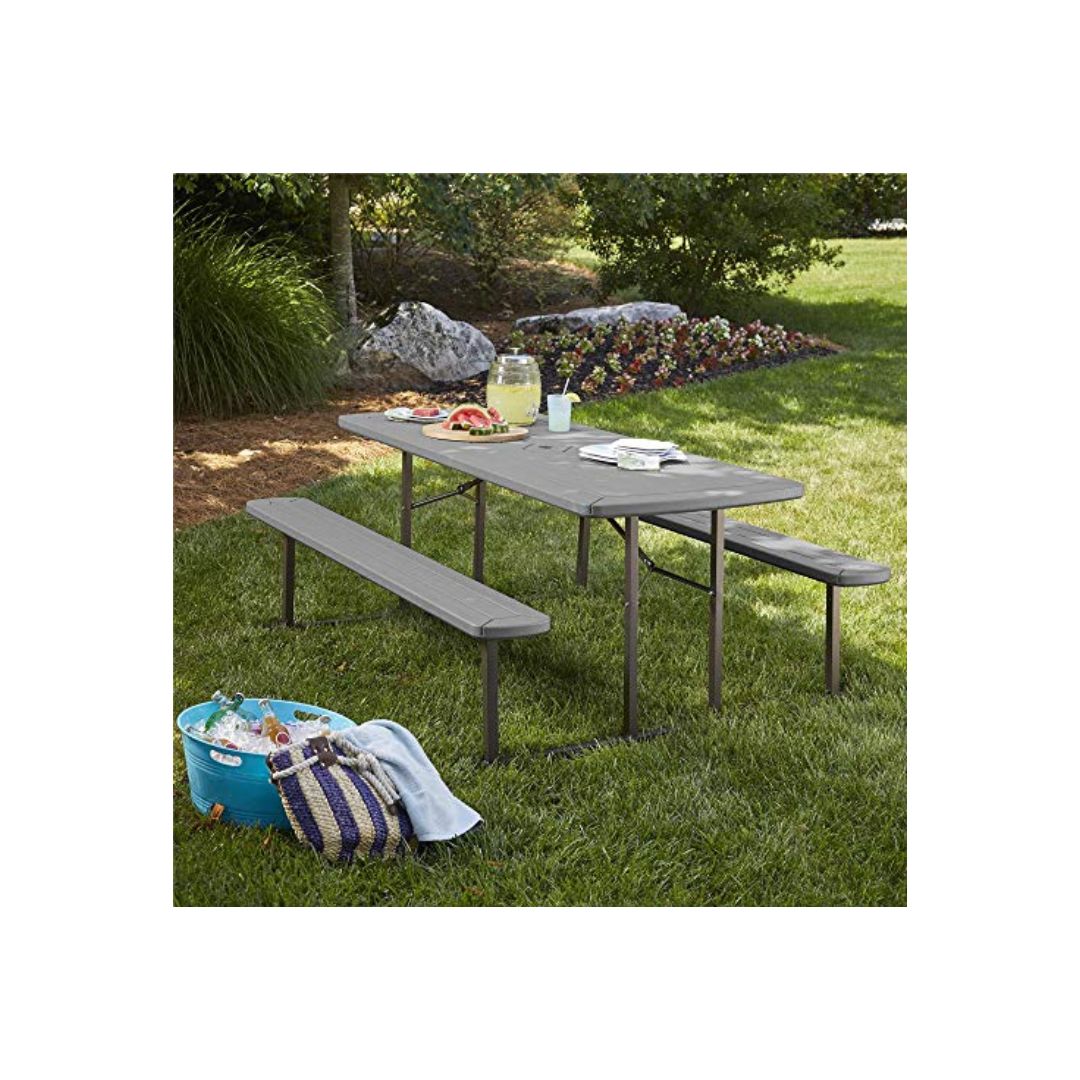 Cosco Outdoor Living 6′ Folding Blow Mold Picnic Table simplexdeals