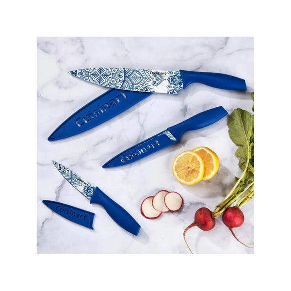 6-Pc. Printed Chef Knife & Sheaths Set