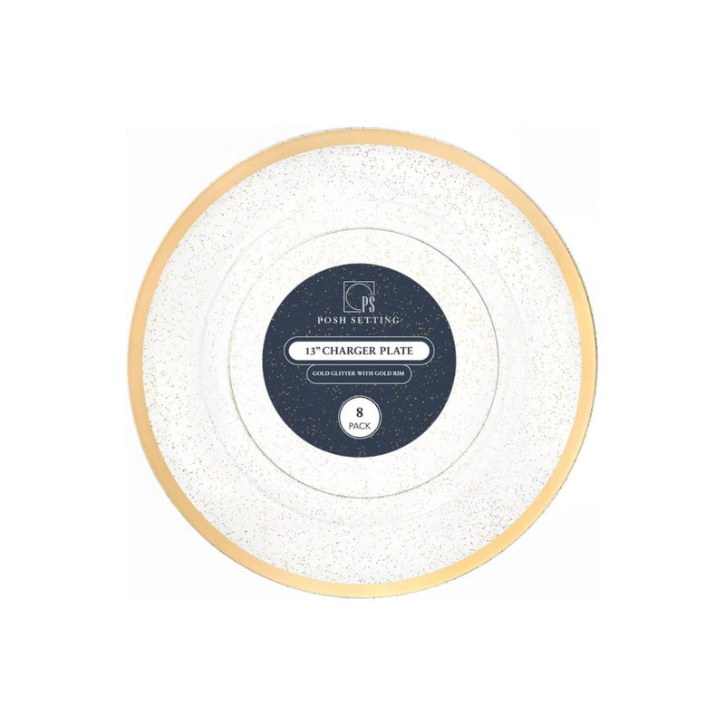 Posh Setting Disposable Round Charger Plates