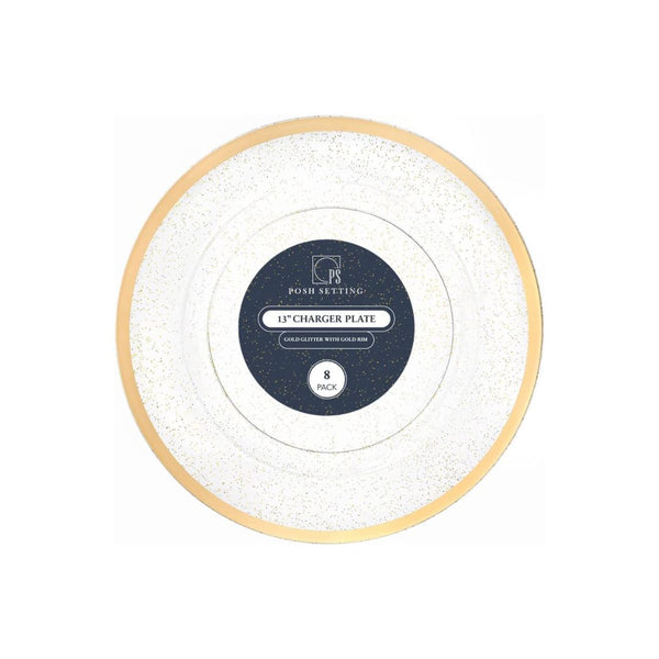 Posh Setting Disposable Round Charger Plates