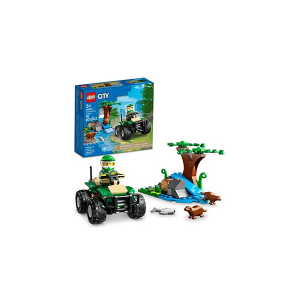 90-Piece LEGO City ATV and Otter Habitat Building Toy Playset