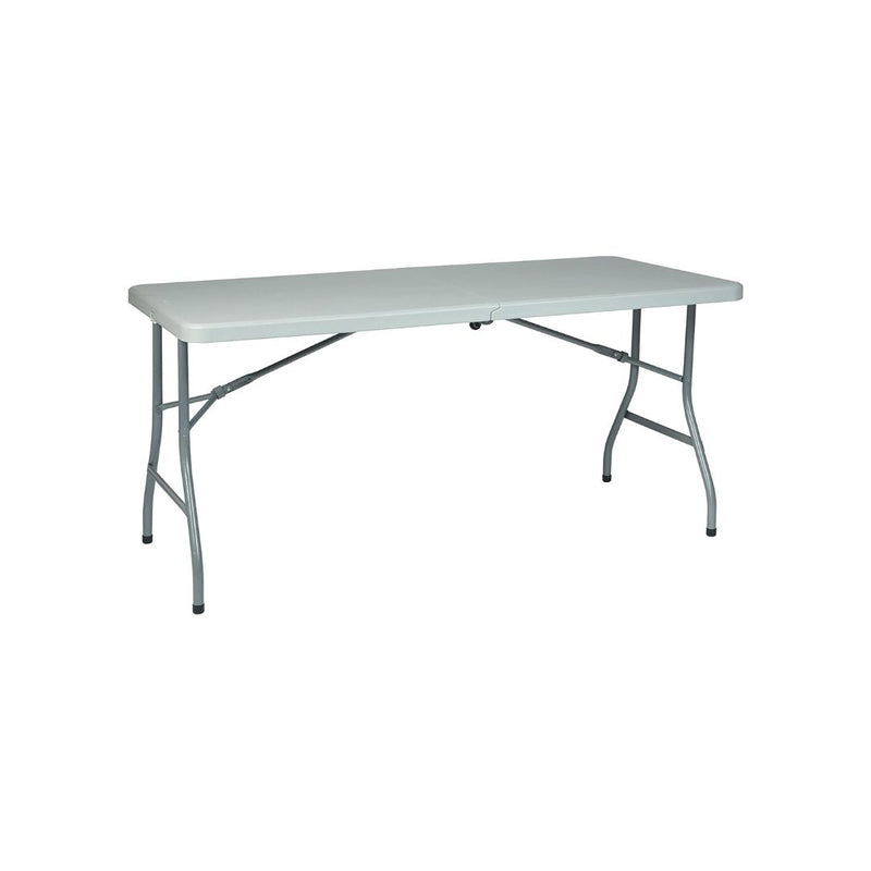 Office Star 5 Foot Resin Rectangle Center-Folding Portable Table