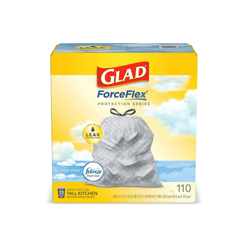 110 Glad Febreze ForceFlex 13 Gallon Trash Bags And $15 Amazon Credit
