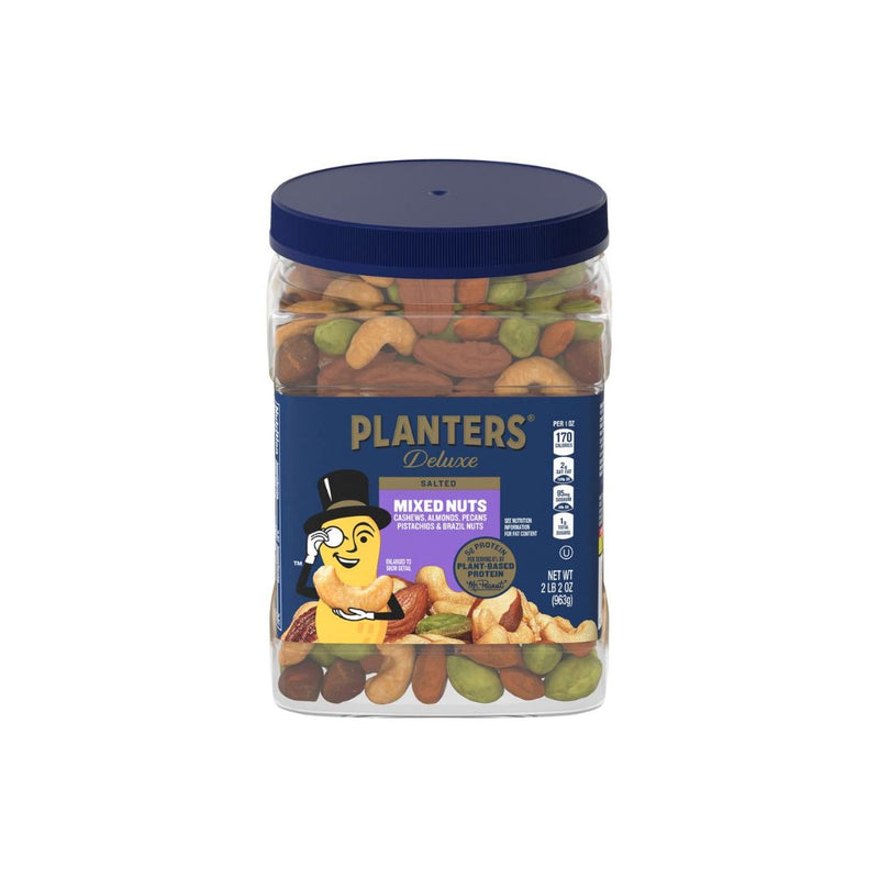 PLANTERS Deluxe Salted Mixed Nuts (34 oz Container)