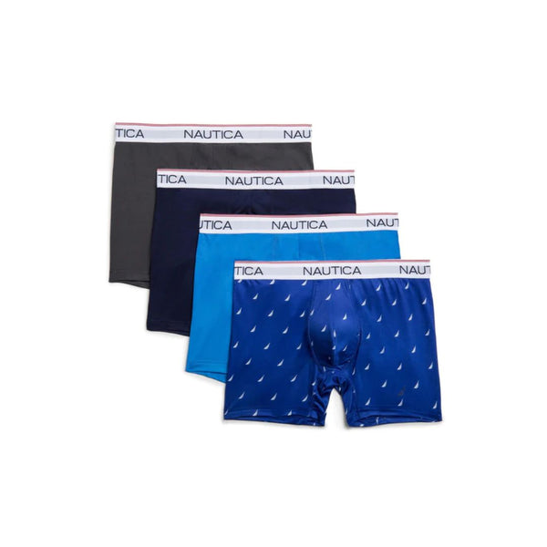 4 Nautica Mens Stretch Performance Boxer Briefs (4 Styles)