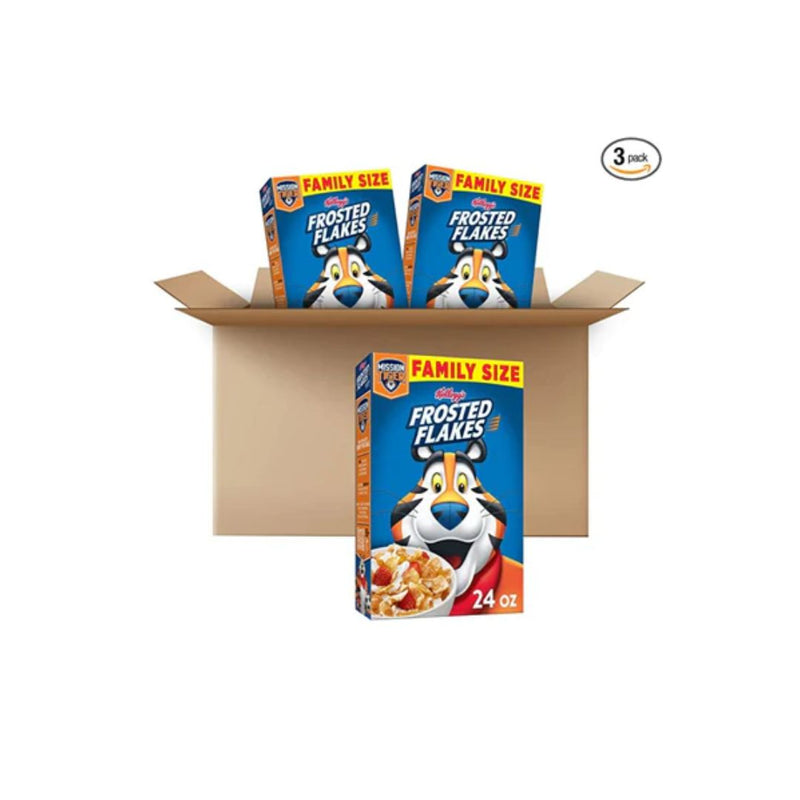 3 Large Family Sized Boxes of Kellogg’s Frosted Flakes