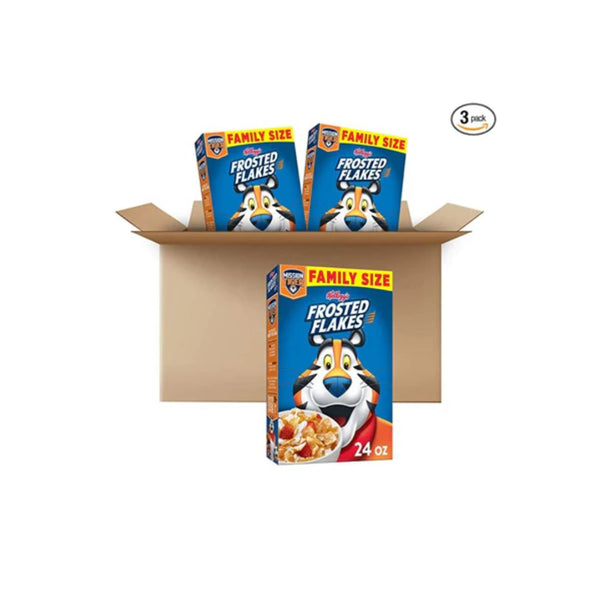 3 Large Family Sized Boxes of Kellogg’s Frosted Flakes