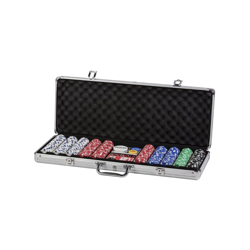 500 Piece Poker Chip Set with Aluminum Case