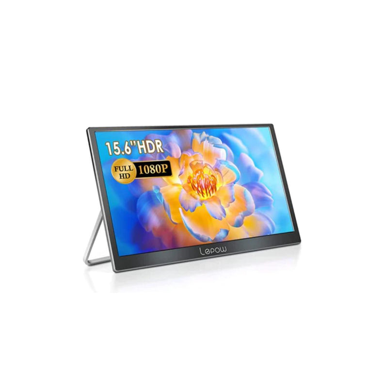 Lepow Portable Monitor 2023 C2 Series 15.6 Inch Full HD 1080P Computer Display IPS Screen