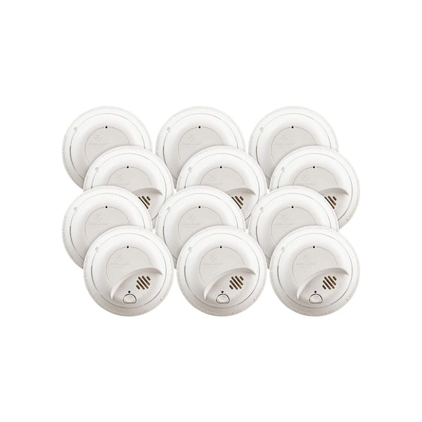 12-Pack First Alert 9120B Smoke Detector, Hardwired Alarm with Battery Backup